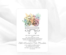 Load image into Gallery viewer, VINTAGE BICYCLE WEDDING INVITATION