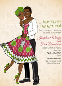 Upendo Kenyan Traditional Wedding Invitation