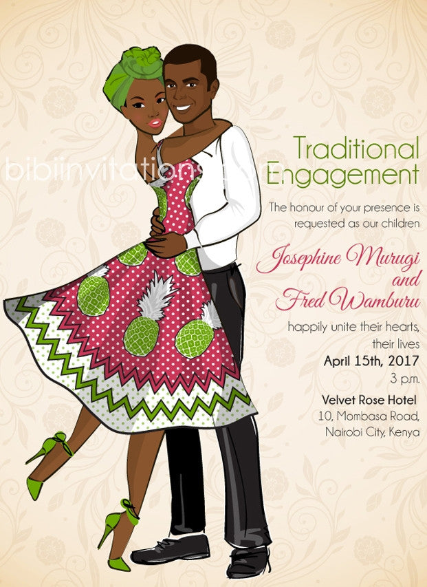 Upendo Kenyan Traditional Wedding Invitation