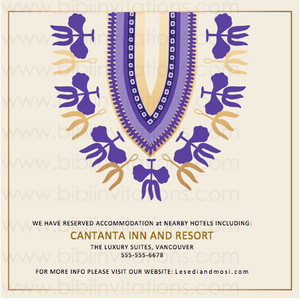 NATAKO - Digital DIY African Wedding Invitation Template