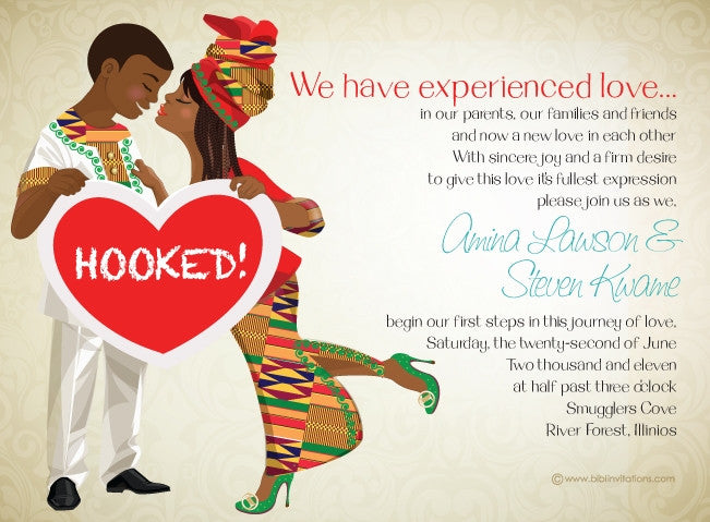 Dadie Anoma Ghanaian Traditional Wedding Invitation
