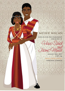 Waan ku jecelahay Somali Traditional Wedding Invitation