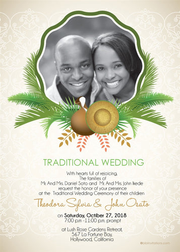 Oyi'm Ututu African Wedding Invitation