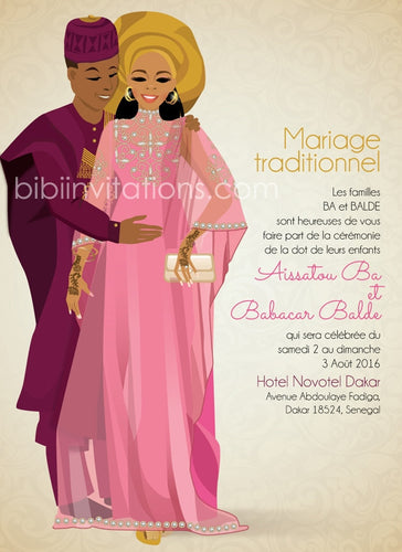 Nye Kanu Laye Senegal Traditional Wedding Invitation