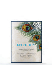 Load image into Gallery viewer, PEACOCK WEDDING INVITATION