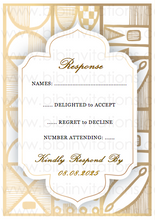 Load image into Gallery viewer, DIY Template Wedding Invitation RSVP