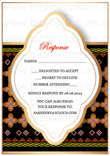 Load image into Gallery viewer, Atogu Cameroonian DIY Template Wedding Invitation RSVP