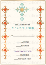 Load image into Gallery viewer, Ethiopian DIY Template Wedding Invitation RSVP