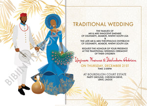 Ododo Ocha- Igbo Traditional Wedding Invitation