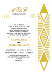 The One Traditional Wedding Invitation