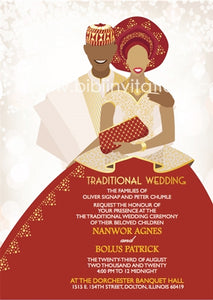 Murna Hausa Traditional Wedding Invitation