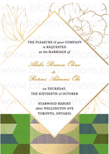 Load image into Gallery viewer, Ghana Kente Downloadable Template Wedding Invitation 