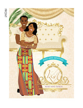 Load image into Gallery viewer, Medofo Ghanaian Traditional Wedding Invitation