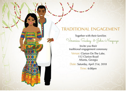 Me dowapaa Ghanaian Traditional Wedding Invitation