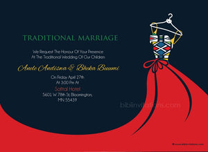 Busisiwe Ndebele Traditional Wedding Invitation
