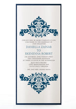 Load image into Gallery viewer, DAMASK WEDDING INVITATION