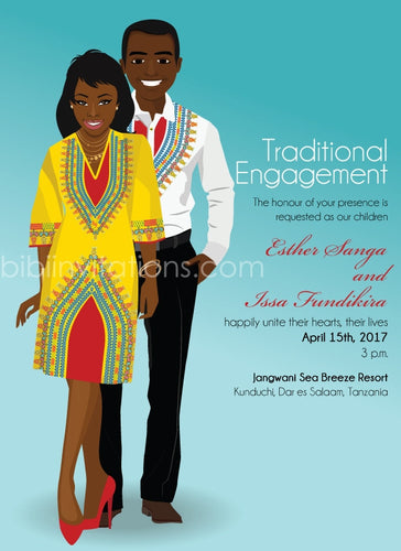Mchumba Tanzanian Traditional Wedding Invitation