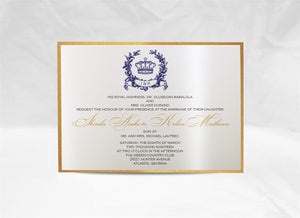 ELEGANT ROYAL WEDDING INVITATION