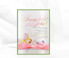 Load image into Gallery viewer, BUTTERFLY WEDDING INVITATION
