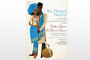 Obi Mu Nigerian Igbo Traditional Wedding Invitation