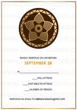 Load image into Gallery viewer,  DIY Downloadable Template Wedding Invitation  RSVP